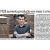 Embalagens M2B é capa do jornal O Diario do Comercio de 17-11-2017 - destacada