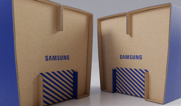 Samsung transforma Caixas de Papelão ondulado de TV em Bancos